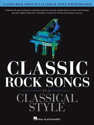 cover image of Classic Rock Songs in a Classical Style